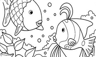 Rainbowfish Colour Book